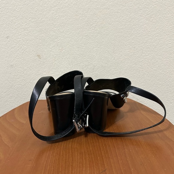 Michael Kors Valencia Black Studded Women's Block Heel Sandals Business Sz 6.5 - Picture 3 of 11